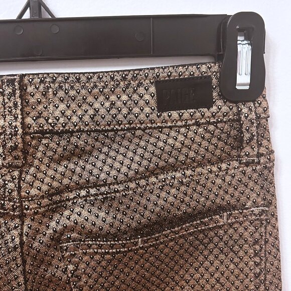 Paige Hoxton Ultra Skinny Gold Deco Coating jeans, size 24 - Picture 6 of 10